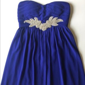 Gianni Bini Strapless Blue Dress Formal/Prom Small